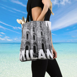Bolso De Tela Catedral de la Iglesia de Milán, Lombardía en un
