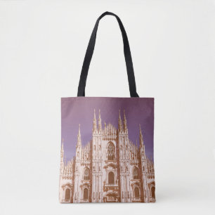 Bolso De Tela Catedral de Milán de aspecto vintage, también cono