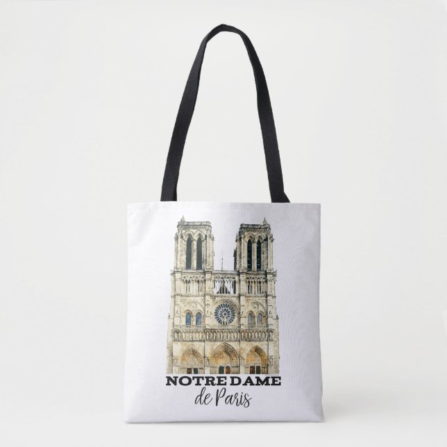 Bolso De Tela Catedral de Notre-Dame de París (Anverso)