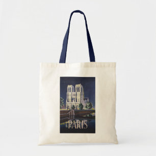 Bolso De Tela Catedral de Notre Dame París Francia Vintage