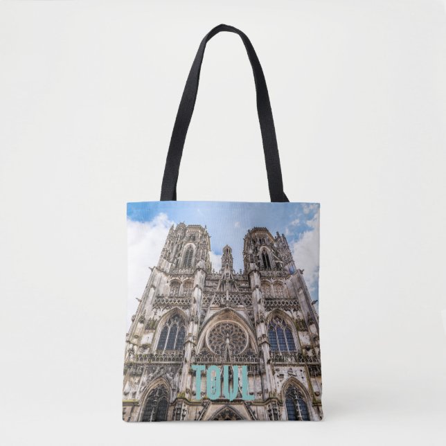 Bolso De Tela Catedral de St. Etienne regalo de Francia (Anverso)
