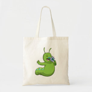 Bolso De Tela Caterpillar con margarita de flores