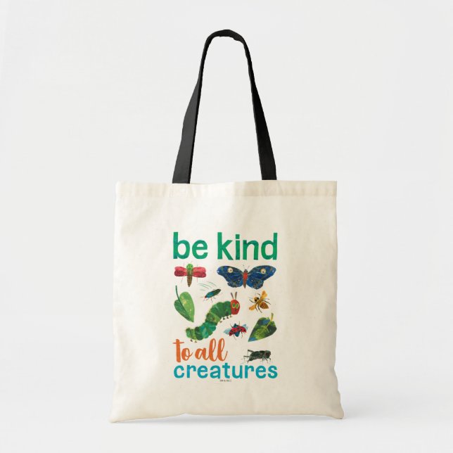Bolso De Tela Caterpillar de Hambre | Ser amable con todas las c (Frente)