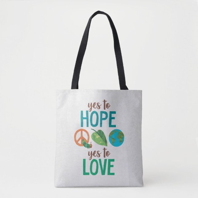 Bolso De Tela Caterpillar de Hambre | Sí a la esperanza (Anverso)