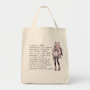 Bolso De Tela Catgirl