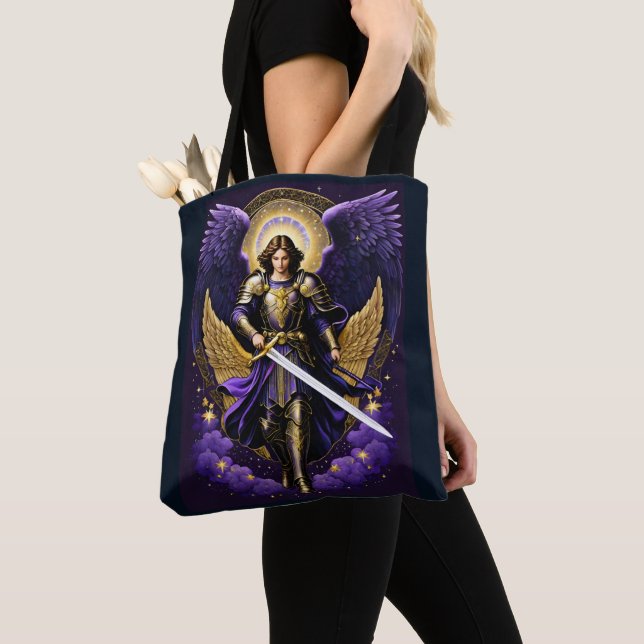 Bolso De Tela Católico romano de San Miguel de Arcángel (Detalle)