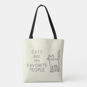 Bolso De Tela Cats are my favorite people