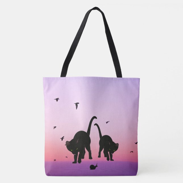 Bolso De Tela Cats Beach Bag Tote Carry all (Anverso)