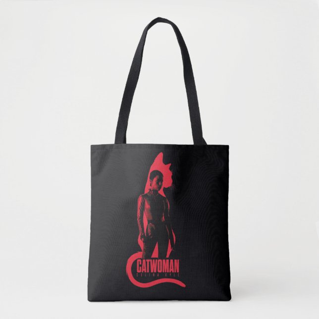 Bolso De Tela Catwoman Selina Kyle Cat Silhouette (Anverso)