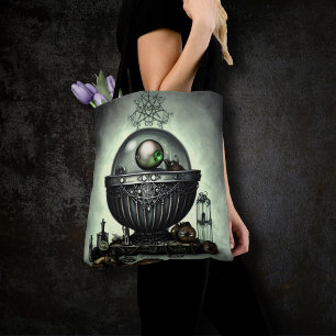 Bolso De Tela Cauldron de Steampunk Ornate y elementos mágicos s