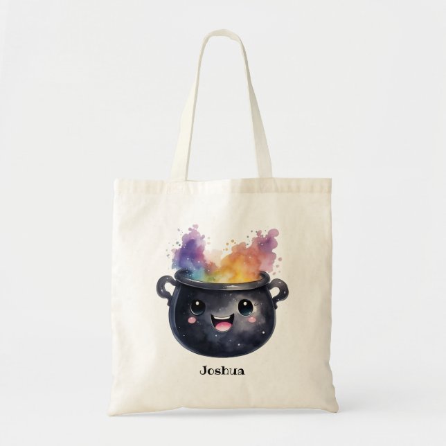 Bolso De Tela Cauldron personalizado de una mujer caprichosa (Frente)