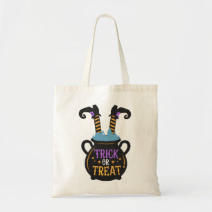 Bolso De Tela Cauldron Trick o Treat Bag de la Bruja