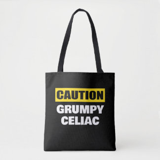 Bolso De Tela Caution Grumpy Celiac Coeliac