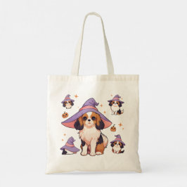 Bolso De Tela Cavalier King Charles gorra de brujas pastel Hallo