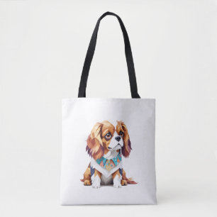 Bolso De Tela Cavalier King Charles Playful Adorable Fun Animal