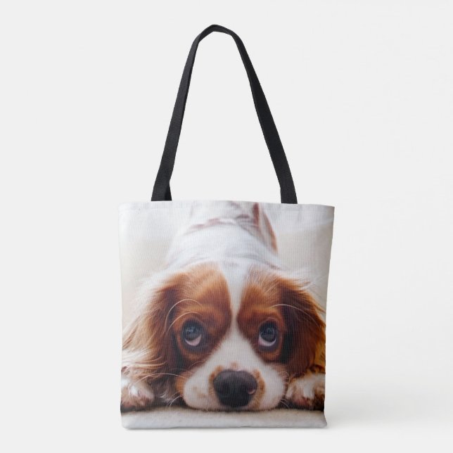 Bolso De Tela Cavalier King Charles Spaniel (Reverso)