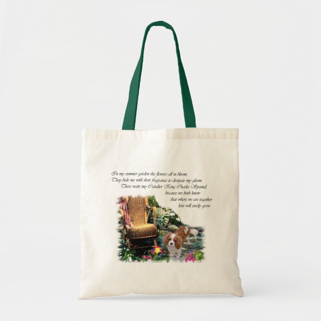 Bolso De Tela Cavalier King Charles Spaniel Art (Frente)