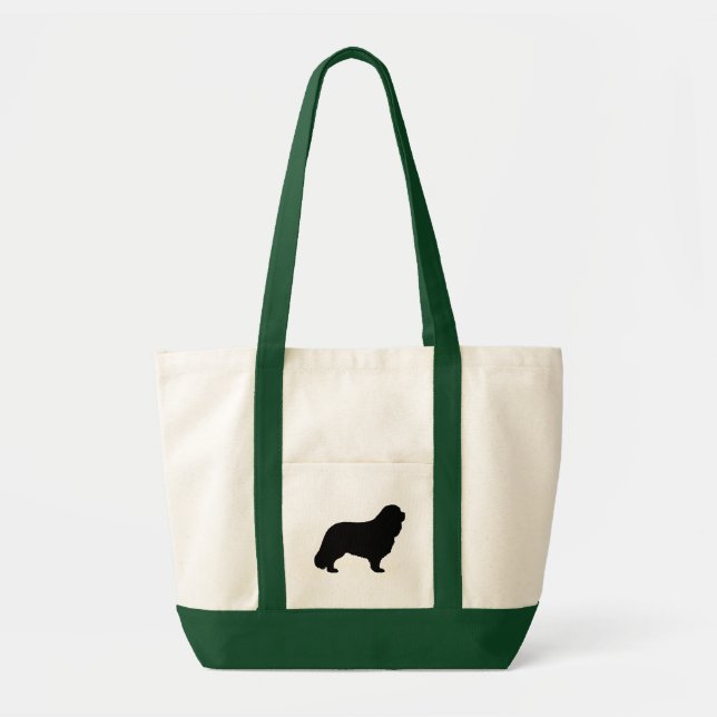 Bolso De Tela Cavalier King Charles Spaniel Perro Raza Silhouett (Frente)