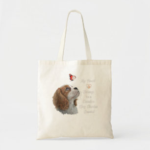 Bolso De Tela Cavalier King Charles Spaniel Shirt, madre de perr