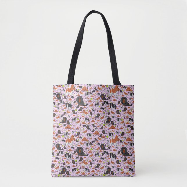 Bolso De Tela Cavalier King Charles Spaniel Tote Bag (Anverso)