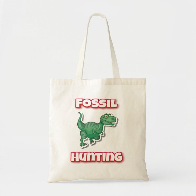 Bolso De Tela Caza de fósiles Tyrannosaurus Trex (Frente)