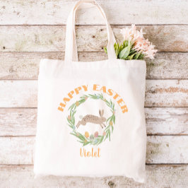 Bolso De Tela Caza de huevo de pascua de conejo lindo