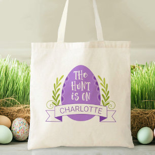 Bolso De Tela Caza de huevos de pascua para niños pequeños