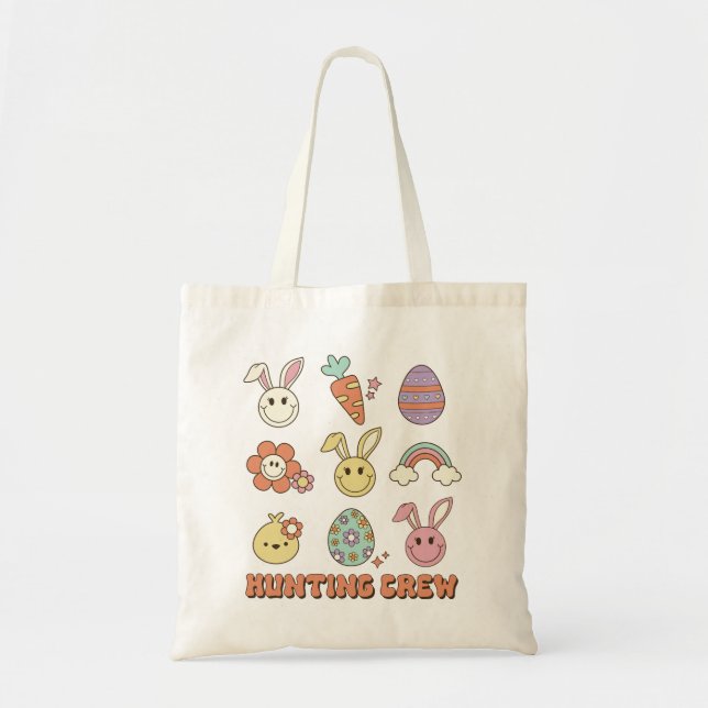 Bolso De Tela Caza de Pascua (Frente)