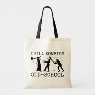 Bolso De Tela Cazador retro divertido del asesino del zombi de