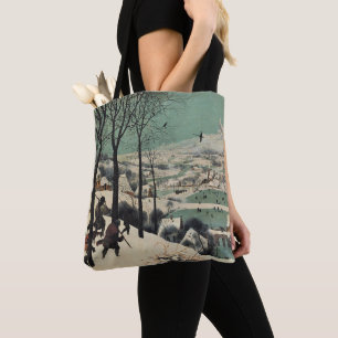 Bolso De Tela Cazadores en la nieve, famosa obra de arte,