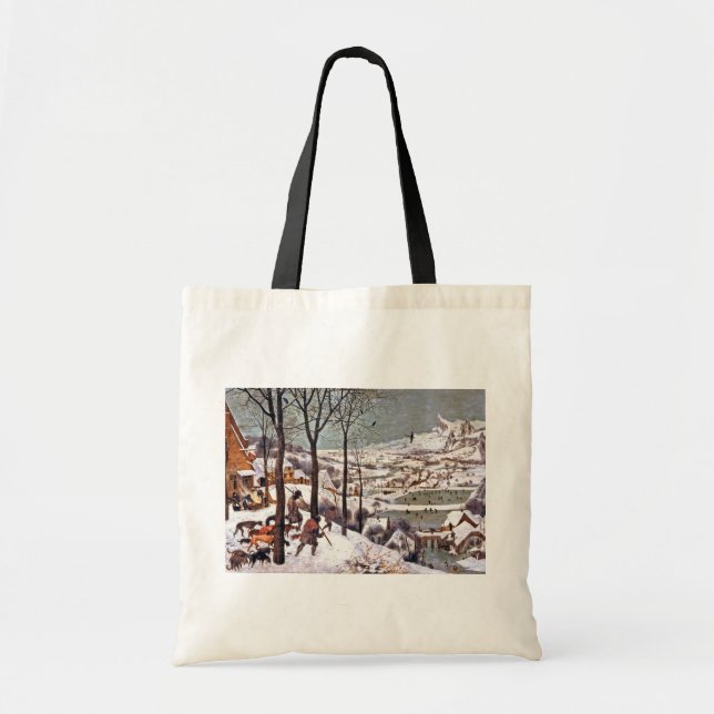 Bolso De Tela Cazadores en la nieve, Pieter Bruegel el anciano (Frente)