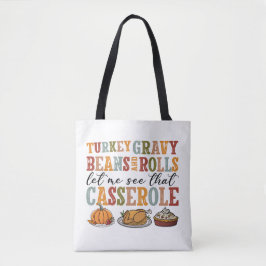 Bolso De Tela Cazuela de la Fiesta de Acción de Gracias