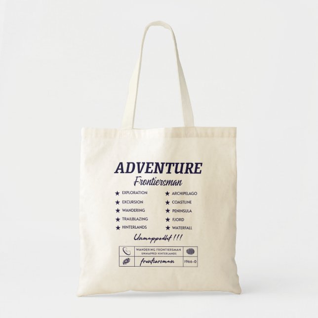 Bolso De Tela CDadventurefrontier (Frente)