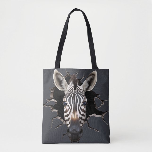 Bolso De Tela Cebra (Anverso)