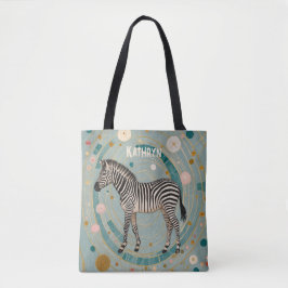 Bolso De Tela Cebra caprichosa personalizada