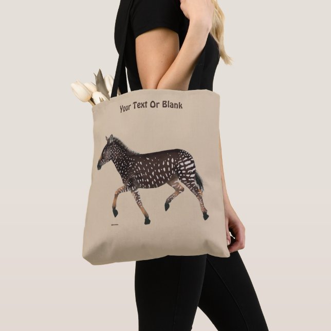 Bolso De Tela Cebra de punto de polka (Detalle)