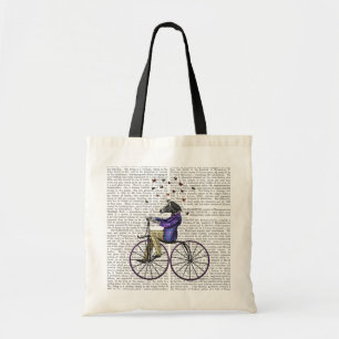 Bolso De Tela Cebra En Bicicleta