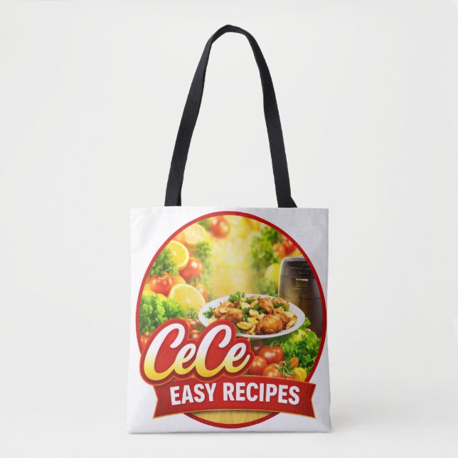 Bolso De Tela Cece Easy Recipes Tote (Anverso)