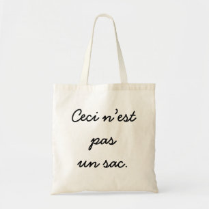 Bolso De Tela Ceci n’est pas un sac.
