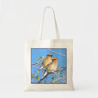Bolso De Tela Cedar Waxwings