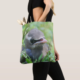 Bolso De Tela Cedro Amarillo Cedar Pájaro Waxwing