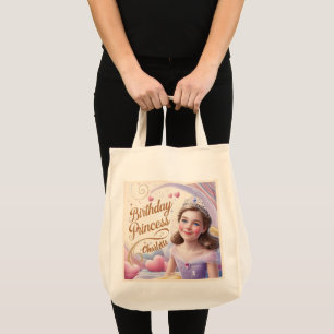 Bolso De Tela Celebración de la Princesa Feliz Cumpleaños