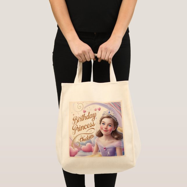 Bolso De Tela Celebración de la Princesa Feliz Cumpleaños (Anverso (producto))