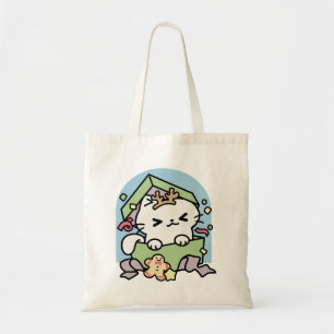 Bolso De Tela Celebración de los navidades con un gato moro
