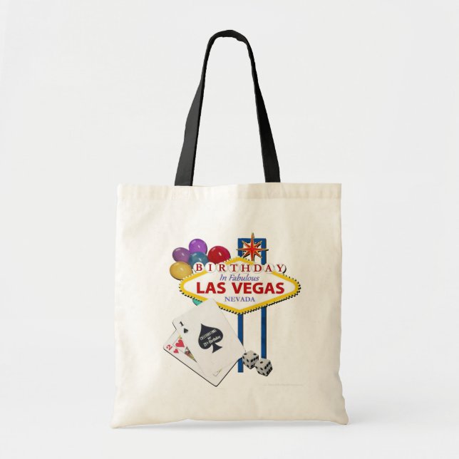 Bolso De Tela celebración del 21º cumpleaños Las Vegas Tote Bag (Frente)