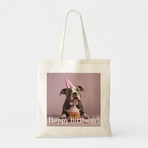 Bolso De Tela Celebración del cumpleaños de Pit Bull