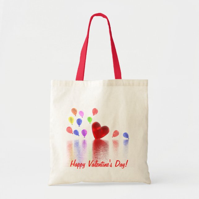 Bolso De Tela Celebración del día de San Valentín (Frente)