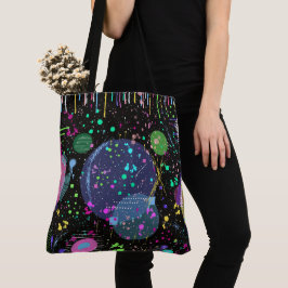 Bolso De Tela Celebraciones Celestiales: Arte Abstracto Maximali