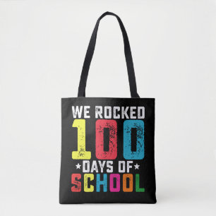 Bolso De Tela Celebramos 100 Días de Escuela Maestro Estudiante