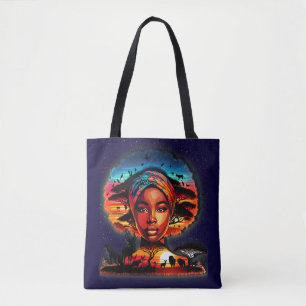 Bolso De Tela Celebrando la asombrosa belleza africana